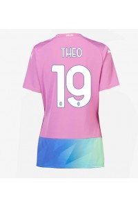AC Milan Theo Hernandez #19 Jalkapallovaatteet Naisten Kolmaspaita 2023-24 Lyhythihainen